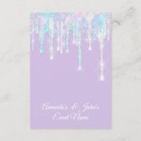 Holographic Drips Unicorn Mermaid Sweet 16th Bride