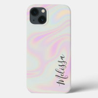 Holographic Elegant Iridescent Rainbow Name