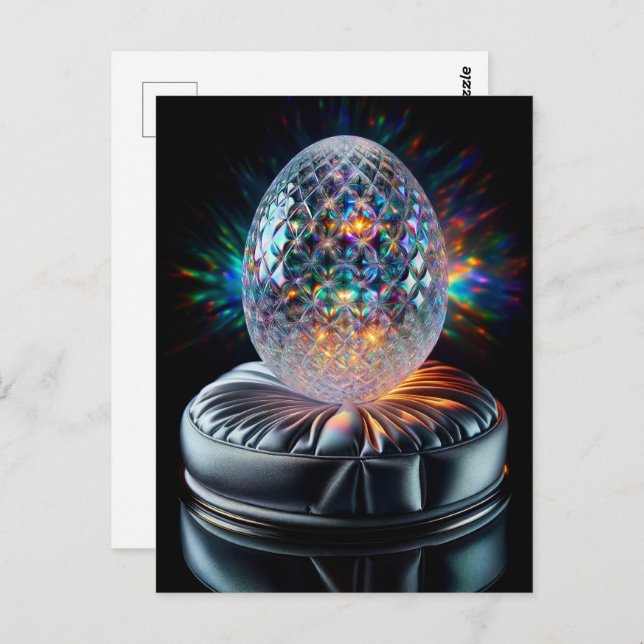 Holographic Fabergé Egg, Postcrossing Postcard (Front/Back)