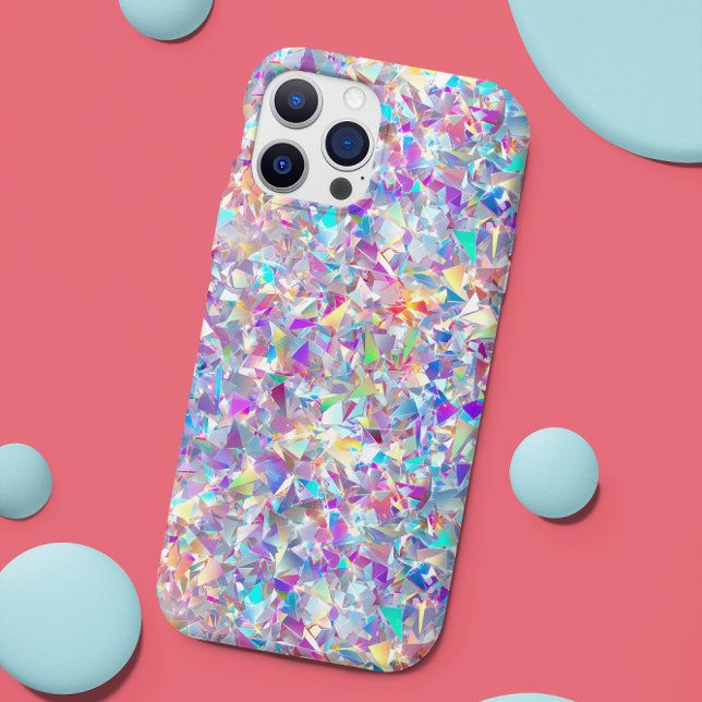 Holographic Faux Glitter Glass look Case-Mate iPhone Case (Creator Uploaded)