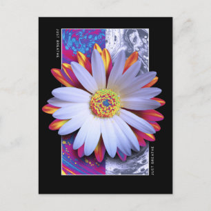 Holographic Flower Just Breathe Postcard