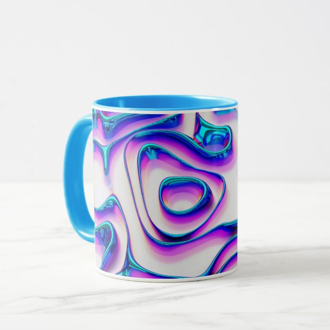 Holographic Fluidity Mug (Front Left)