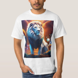 Holographic Geometric Lion T-Shirt: Unleash the Ma T-Shirt