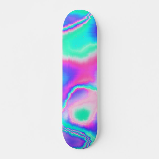 Holographic Glitch Skateboard (Front)