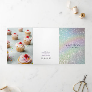 Holographic Glitter Bakery, Catering Menu Brochure