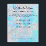 Holographic Glitter Opal Iridescent Business  Flyer<br><div class="desc">A stylish design for your business</div>