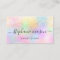 Holographic Glitter Pastel Girly Business Card