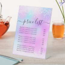 Holographic Glitter Pastel Girly Price List