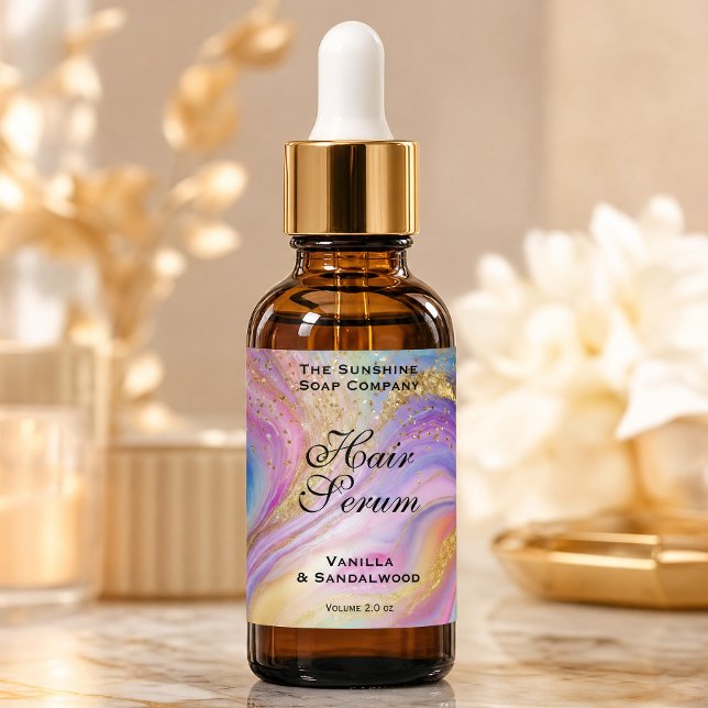 Holographic & Gold Foil & Glitter Dropper Bottle (Creator Uploaded)