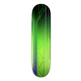Holographic Green and Black Sci-Fi Panel