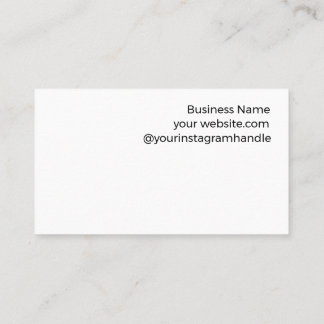 Holographic Iridescent Handmade with Love Boutique Business Card
