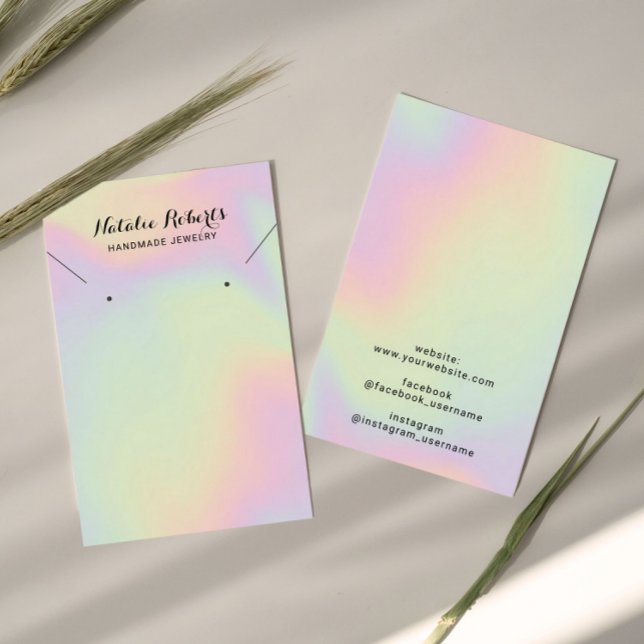 Holographic Jewelry Earring Necklace Display (Creator Uploaded)