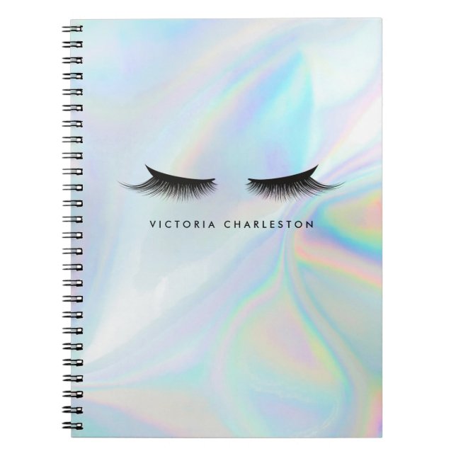 Holographic Lashes Custom Notebook (Front)
