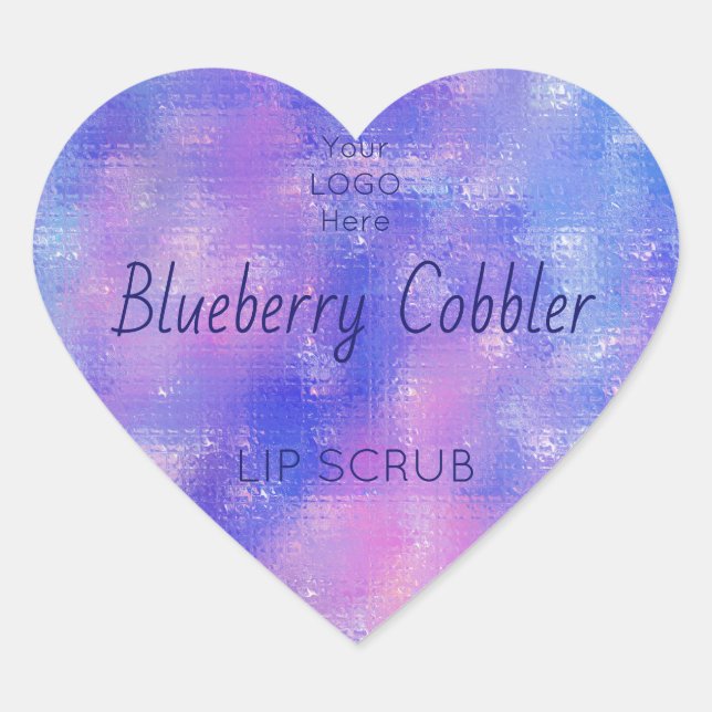 Holographic Lip Scrub Product Label (Front)