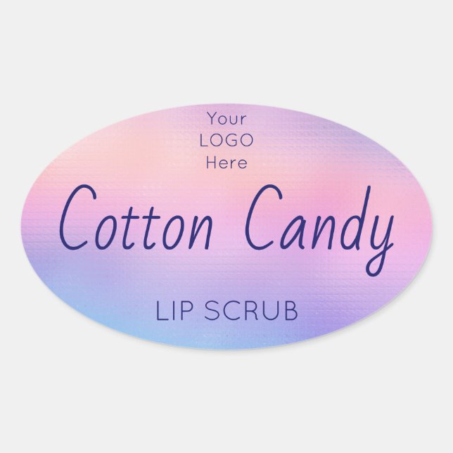 Holographic Lip Scrub Product Label (Front)