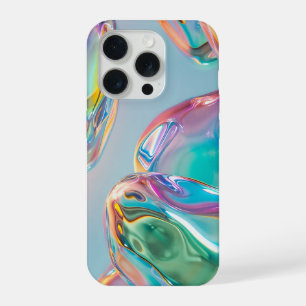 Holographic Liquid Metal Gradient Aura Aesthetic iPhone 15 Pro Case