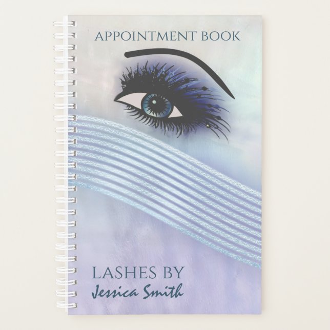 Holographic makeup eye long lashes planner (Front)