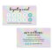 Holographic makeup hair script salon loyalty card