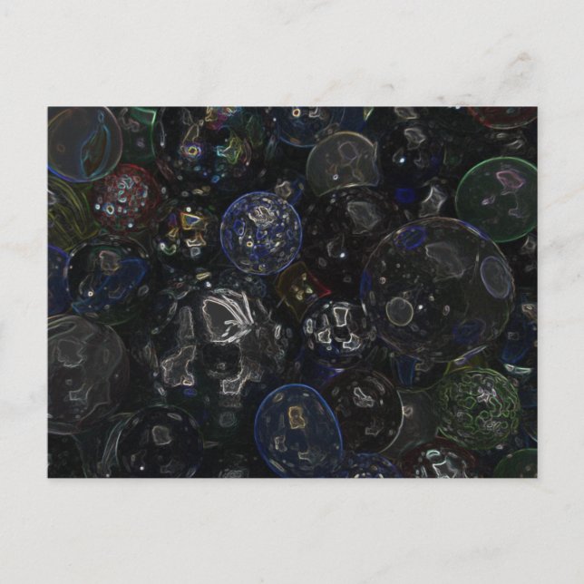 Holographic Marbles Postcard (Front)