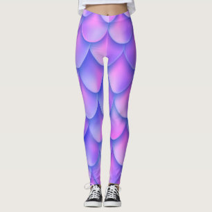 Holographic mermaid tail, vibrant foil texture. leggings