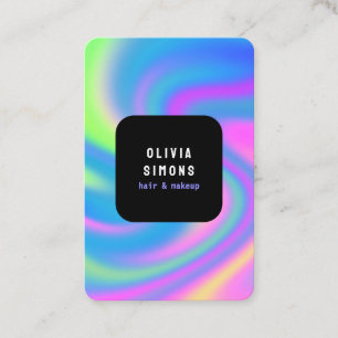 Holographic Minimalist Business Card