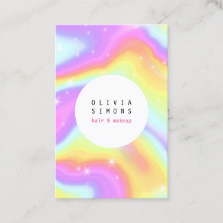 Holographic Minimalist Business Card