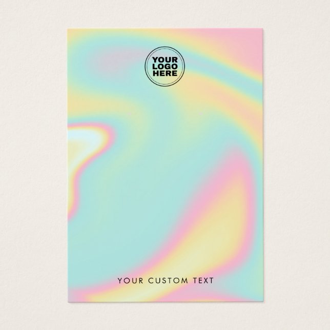 Holographic Modern Earring Display Card (Front)