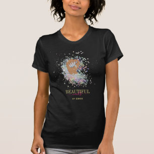 holographic nail salon woman hand nails technician T-Shirt