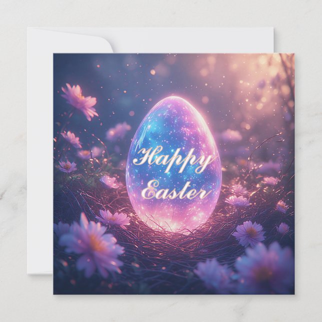 Holographic Neon Easter Egg Card (Front)