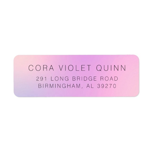 Holographic Ombre Label (Front)