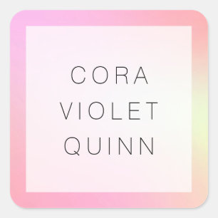 Holographic Ombre Square Sticker