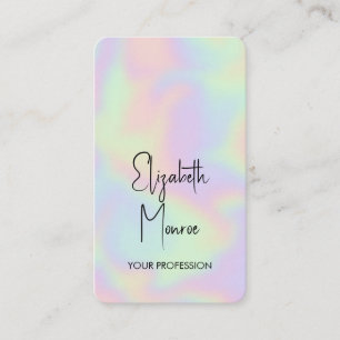 Holographic Opal Gemstone Appointment Card