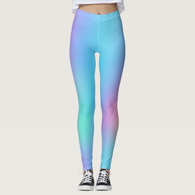 Holographic Pastel Dream Leggings (Front)