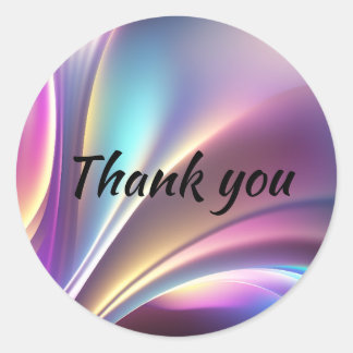 Holographic pattern classic round sticker