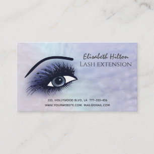 Holographic pearl alluring makeup eye  after care business card