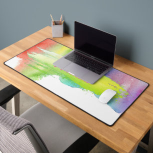 Holographic - pink design, cute desk mat