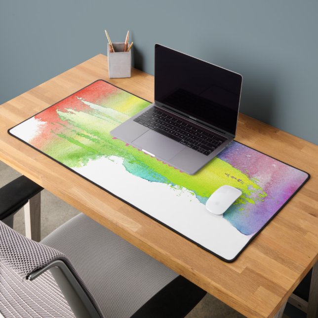 Holographic - pink design, cute desk mat (Office 2)