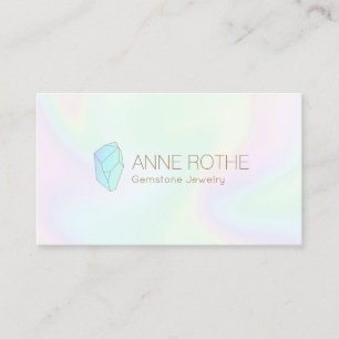 Holographic Quartz Crystal Energy Healer Business Card