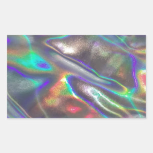 holographic rectangular sticker