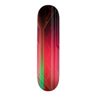 Holographic Red and Green Sci-Fi Panel