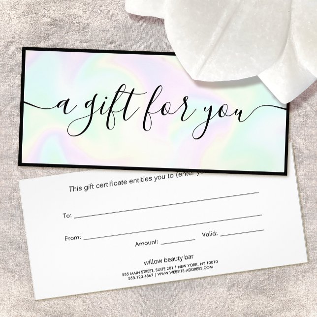 Holographic Signature Script Gift Certificate (Creator Uploaded)
