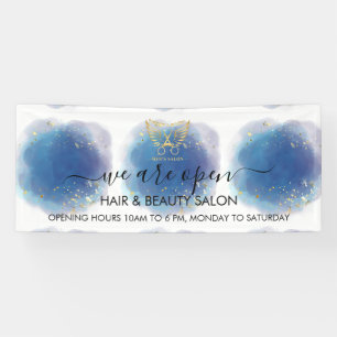 Holographic Signature Script Modern Glam Glitter Banner