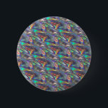 holographic silver 6 cm round badge<br><div class="desc">hologram, holographic, silver, metallic, shiny, rainbow, hipster, futuristic, glitter, glittery, glittering, print, pattern, mirror, shining, retro, foil, future - "silver metallic"holographic hologram silver metallic futuristic hipster glitter glittery aluminumhologram, holographic, silver, metallic, shiny, rainbow, hipster, futuristic, glitter, glittery, glittering, print, pattern, mirror, shining, retro, foil, future - "silver metallic"holographic hologram silver...</div>