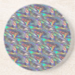 holographic silver coaster<br><div class="desc">hologram, holographic, silver, metallic, shiny, rainbow, hipster, futuristic, glitter, glittery, glittering, print, pattern, mirror, shining, retro, foil, future - "silver metallic"holographic hologram silver metallic futuristic hipster glitter glittery aluminumhologram, holographic, silver, metallic, shiny, rainbow, hipster, futuristic, glitter, glittery, glittering, print, pattern, mirror, shining, retro, foil, future - "silver metallic"holographic hologram silver...</div>
