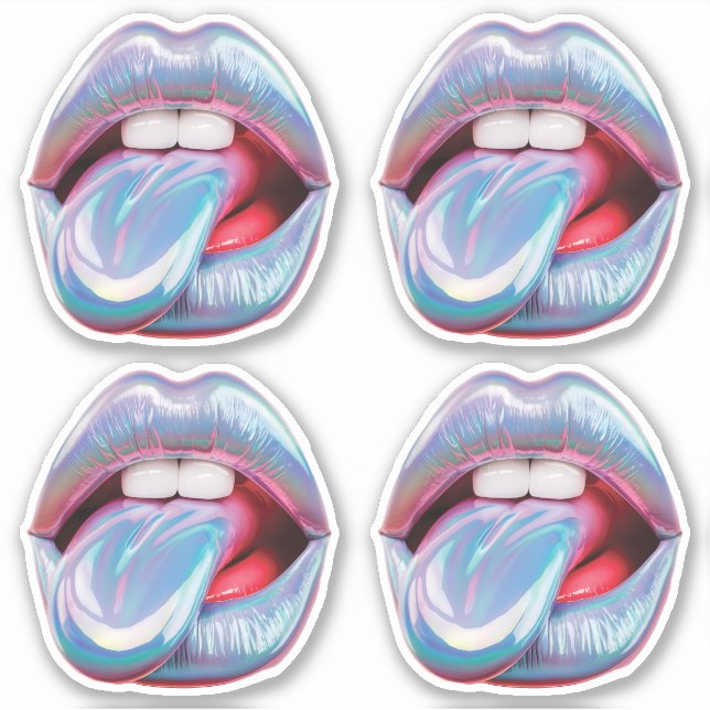 Holographic silver mouth (Front)