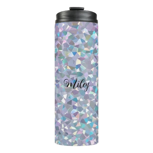 Holographic Sparkle Dream Thermal Tumbler (Front)