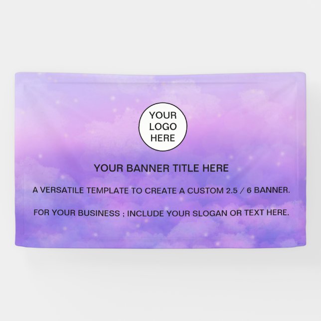 Holographic Sparkle Opal Iridescent business sign (Horizontal)