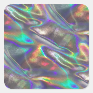holographic square sticker