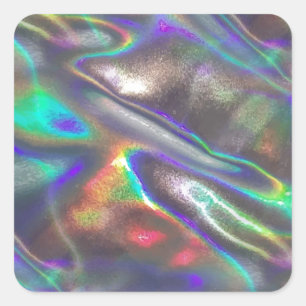 holographic square sticker