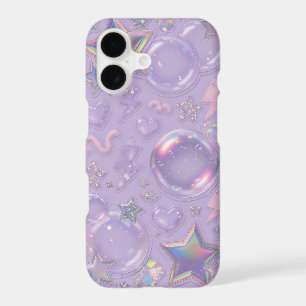 Holographic Stars Sticker Phone Case Y2K